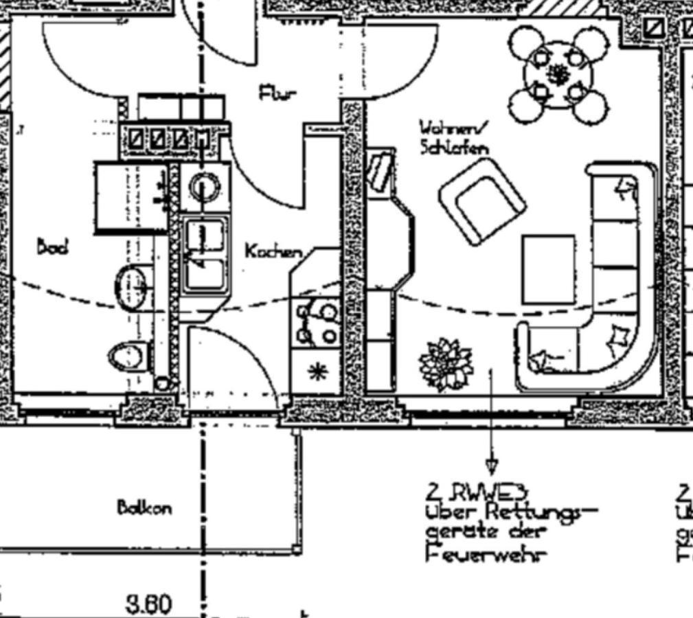 קמניץ 40 Qm Appartment Parkplatz, Balkon,Netflix, Prime מראה חיצוני תמונה